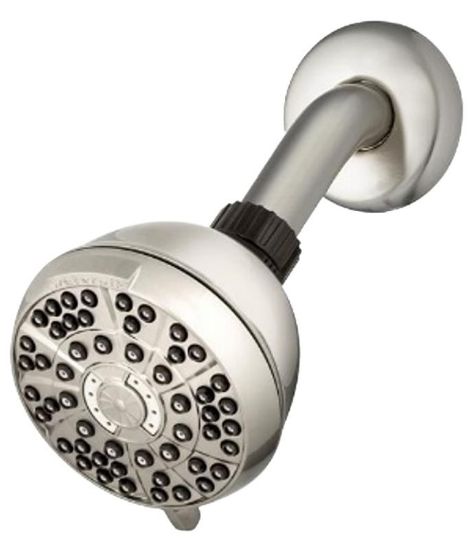 Picture of Waterpik Powerpulse Series Fixed Mount Shower Head, Round, 1.8 Gpm, 1/2 In Connection, 3-1/2 In Dia