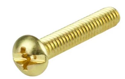 Picture of Machine-Screw With-Nuts Brass #6-32 x 1/2"