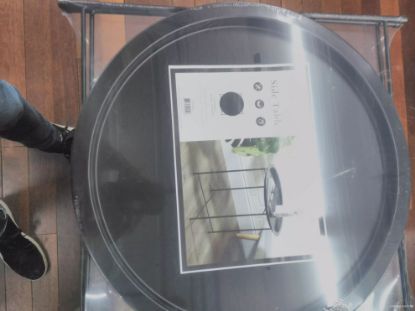 Picture of Side Round Table Weather Resistant Steel Black