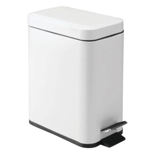 Picture of Trash-can Rectangle Step-open 5l- White