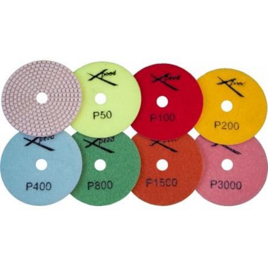 Picture of Polishing-pad Diamond-grit Resin-bond Velcro-back 5"