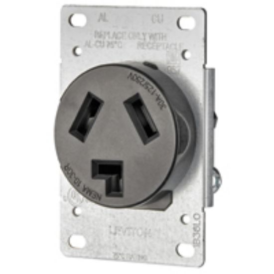 Picture of Outlet Flush-mount 30a 125/250v 3-pole 3-wire