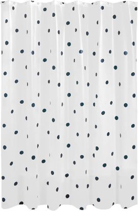 Picture of Frost Peva Shower Curtain Dots Black/frost