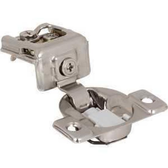 Picture of Hidden-hinge Overlay Soft-close Compact 1-1/4" Steel Nickel