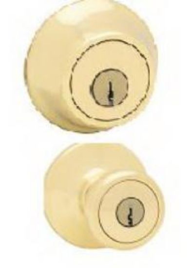 Picture of Combination Keyed-entry Single-cylinder Deadbolt Us3 Bright-
