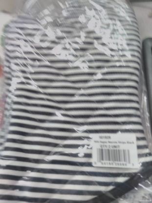 Picture of Oven-Mitt Superior Narrow Stripe Black