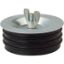 Picture of Test-plug Rubber Black Galvanized 4"