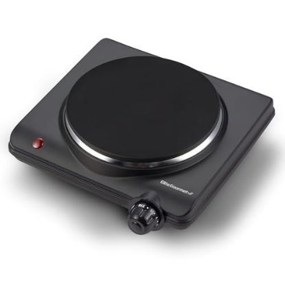 Picture of Elite Gourmet Countertop Single Cast Iron Burner, 1000 Watts Electric Hot Plate
