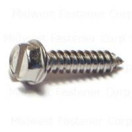 Picture of Sheetmetal-Screw Stainless-Steel Hex #8 X 3/4"