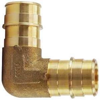 Picture of Pex-a Fitting Expansion Elbow 90° Brass Barb P X P 3/4" X 3/4"
