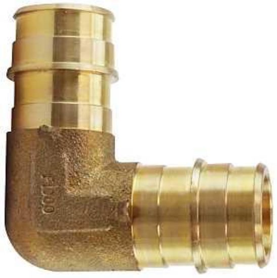Picture of Pex-a Fitting Expansion Elbow 90° Brass Barb P X P 3/4" X 3/4"