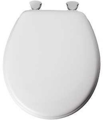 Picture of Toilet-Seat Wood-Material White