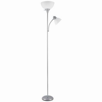 Picture of Floor-Lamp Torchiere With Reading-light Silver 72"