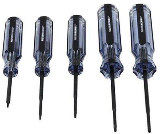 Picture of Screw-Driver MM 5 Piece Precision Set T5-Drive T-6 T-7 T-8 T-9