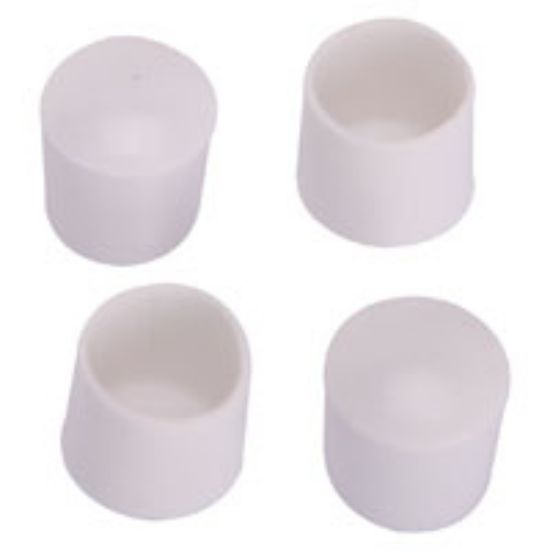 Picture of Leg-tip Furniture Round Plastic White 3/4"