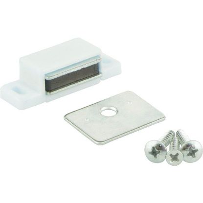 Picture of Hardware Resources Door Catch, Plastic, White;single Magnetic Catch White